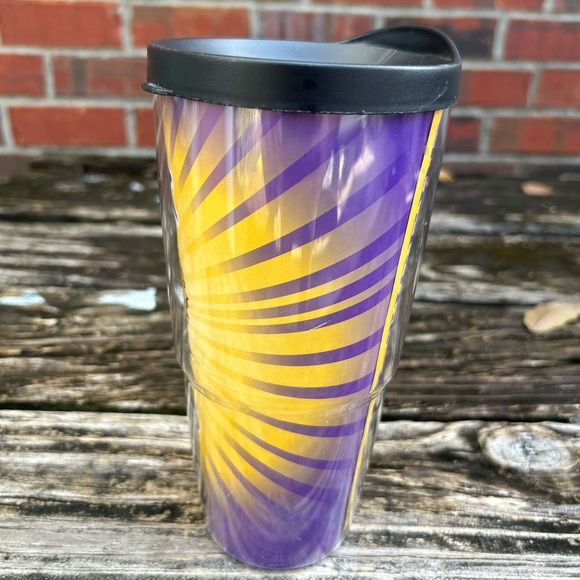 Geaux Tigers LSU Tigers Tumbler with Lid Purple & Gold C11 - Picture 2 of 8